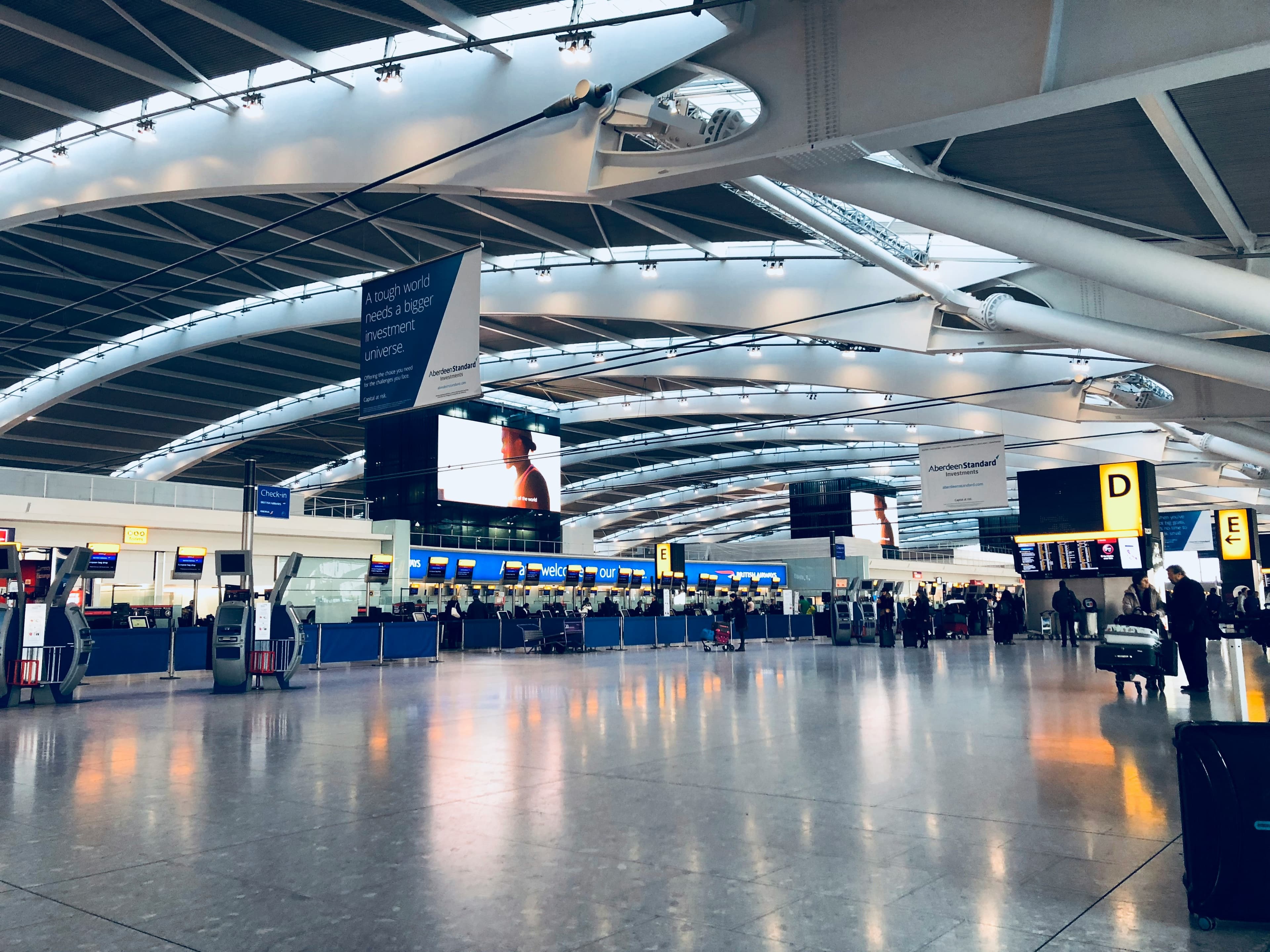 Airport terminal interior